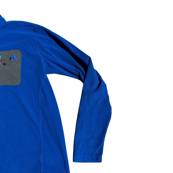 Eddie Bauer First Ascent Fleece Pullover Jacket Women Sweater 1/2 Zip Blue Large - Picture 9 of 12